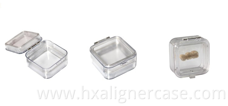 Dental Plastic Membrane Teeth Storage Crown Denture Box With Film